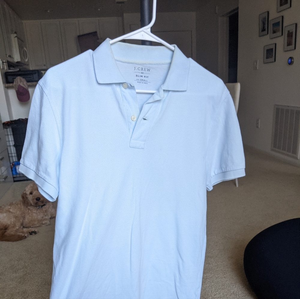 J Crew light blue polo